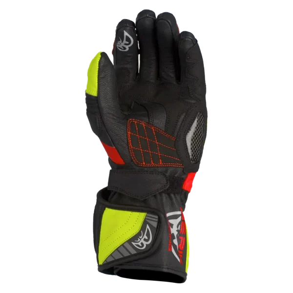 Berik Men's SP1 Carbon Gloves - Black/Hi-Vis-Red
