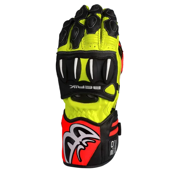 Berik Men's Trax Gloves - Black/Hi-Vis/Red