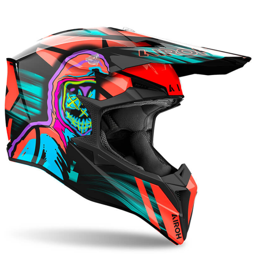 Airoh WRAAP Helmet - Cyber Orange Gloss