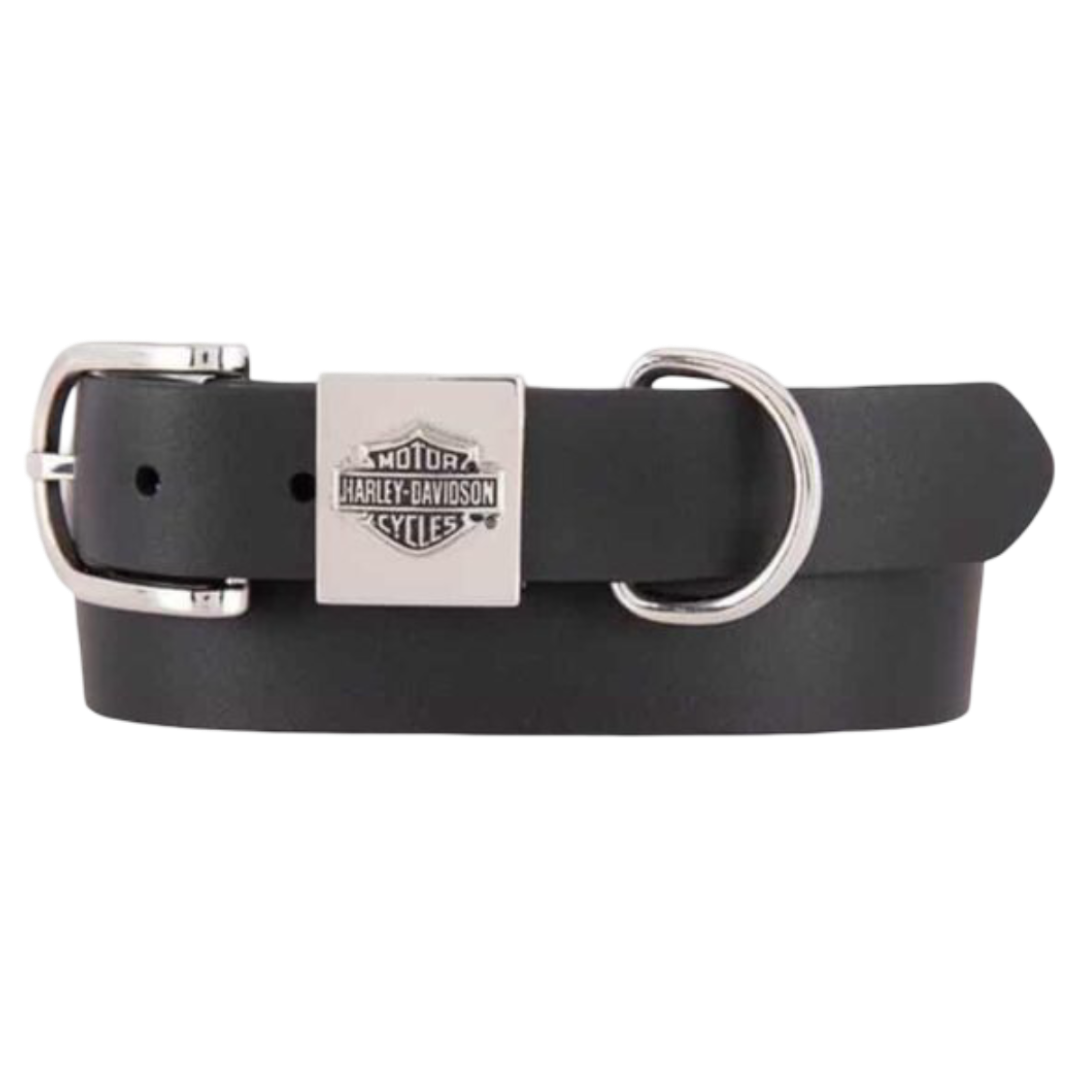 Harley-Davidson Women's Double Trouble B&S Genuine Leather Belt - Black