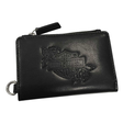 Black leather wallet with Harley-Davidson logo on a white background
