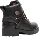 Harley-Davidson Womens' Kelley Harness Ride Waterproof Boots - Black