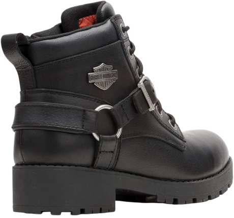 Harley-Davidson Womens' Kelley Harness Ride Waterproof Boots - Black