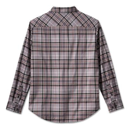 Harley-Davidson 120th Anniversary Woven Grey Plaid Shirt