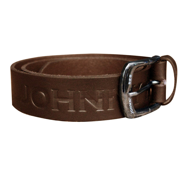 Johnny Reb Classic Leather Belt - Brown
