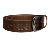 Johnny Reb Classic Leather Belt - Brown
