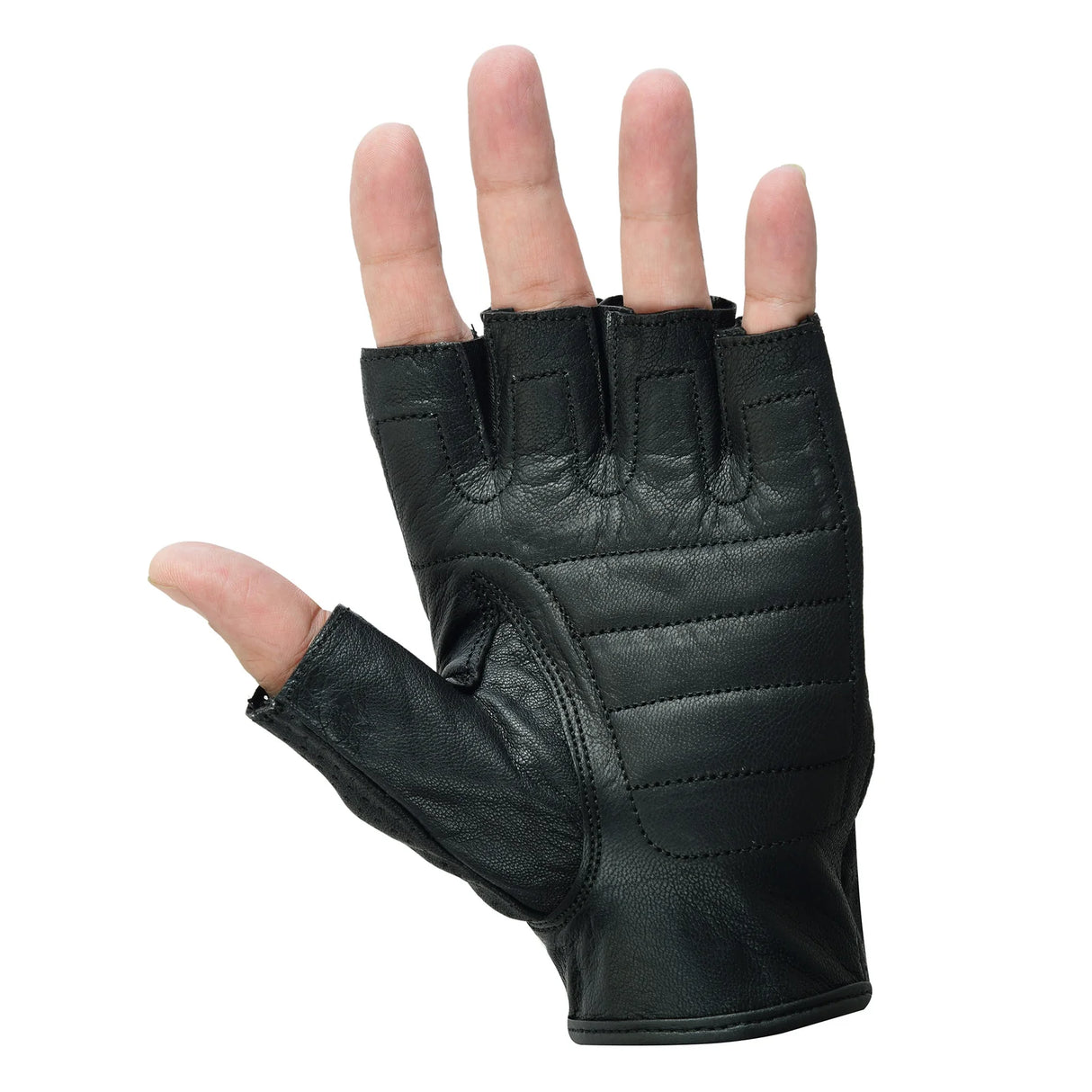 Johnny Reb Sandover Perforated Fingerless Gloves - Black