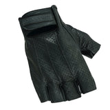Johnny Reb Sandover Perforated Fingerless Gloves - Black
