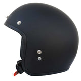 Johnny Reb Olga Open Face Helmet - Matte Black/Black Lining