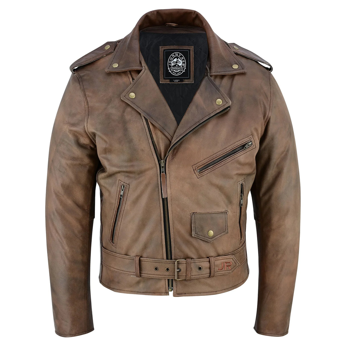 Johnny Reb Men's Kings Canyon Leather Jacket - Brown