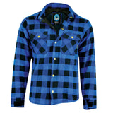 Johnny Reb Men's Waratah Protective Shirt - Blue Plaid Kevlar Lined