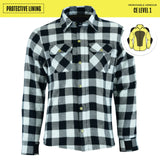 Johnny Reb Men's Waratah Protective Shirt - Black/White Check