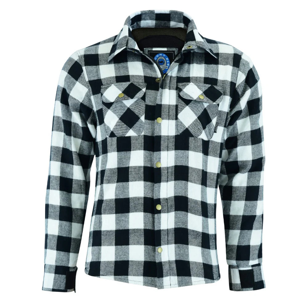 Johnny Reb Men's Waratah Protective Shirt - Black/White Check