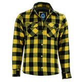 Johnny Reb Men's Waratah Protective Shirt - Black/Yellow Check