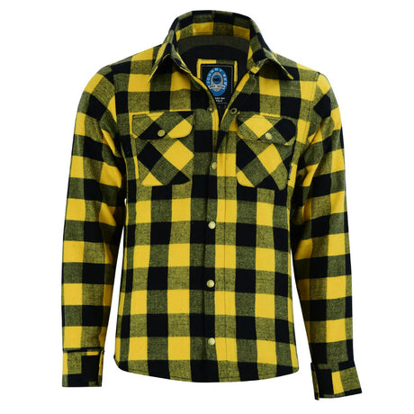 Johnny Reb Men's Waratah Protective Shirt - Black/Yellow Check