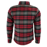 Johnny Reb Men's Nullabor Protective Shirt - Black/Charcoal/Red Check