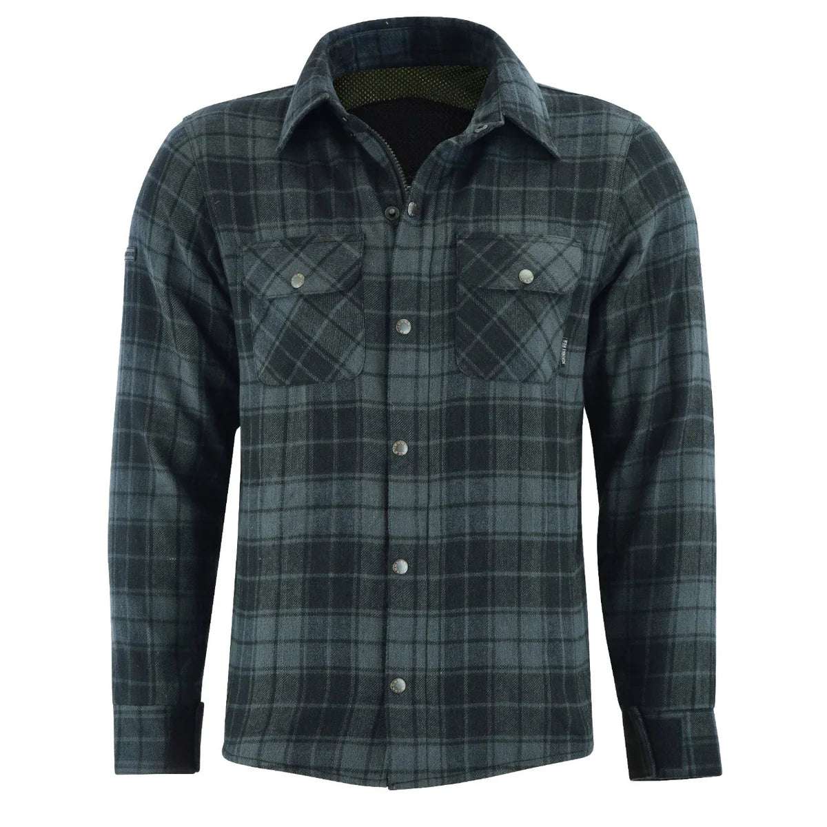 Johnny Reb Men's Nullabor Protective Shirt - Black/Charcoal Check