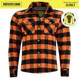 Johnny Reb Men's Waratah II Protective Shirt - Black/Orange