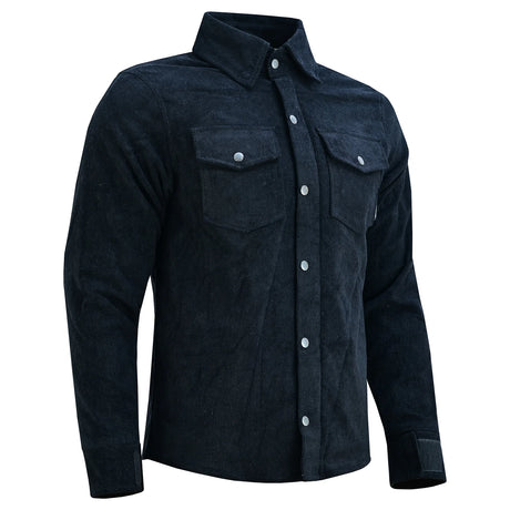Johnny Reb Men's Cordoroy Protective Shirt - Black