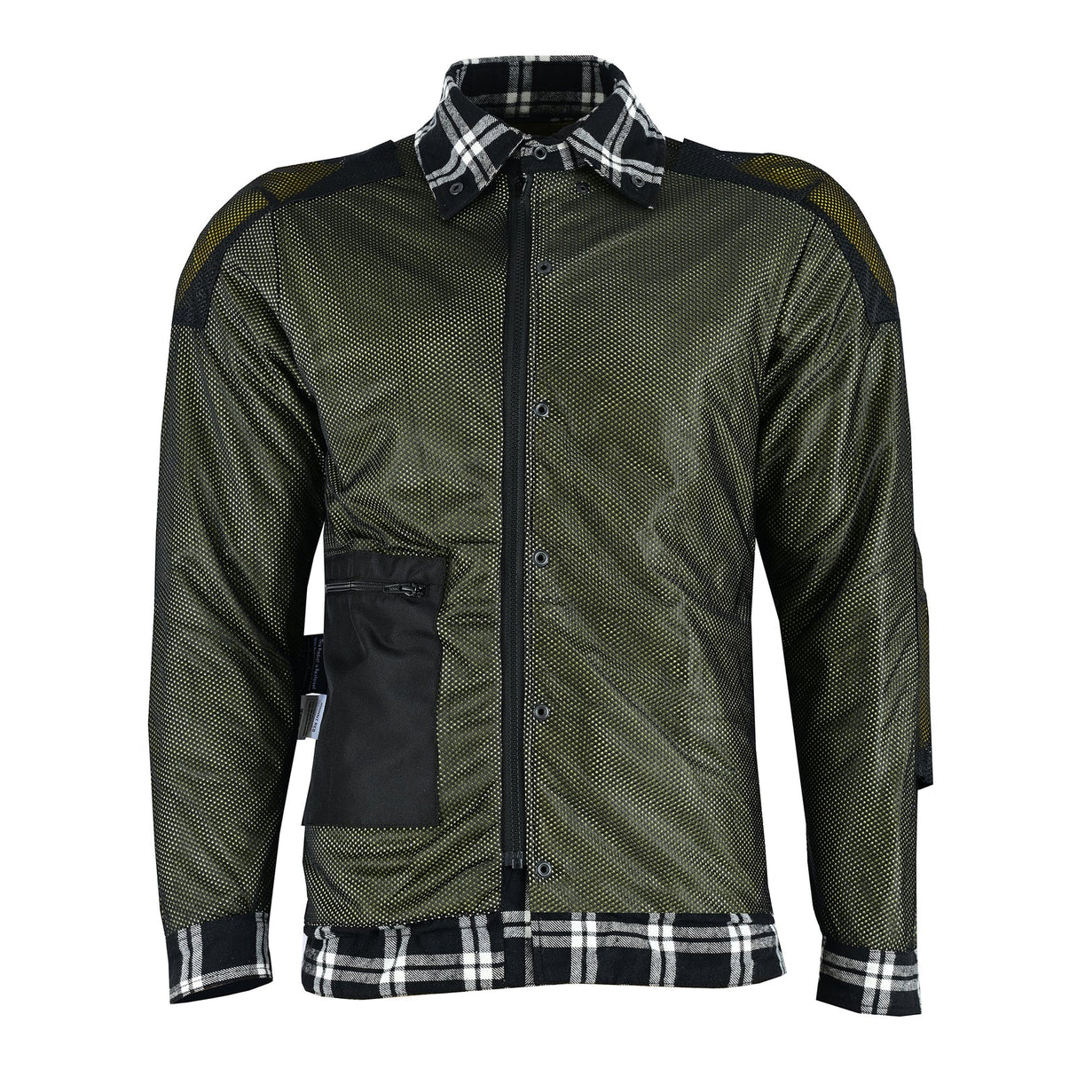 Johnny Reb Men's Bottlebrush Protective Shirt - Black/Charcoal