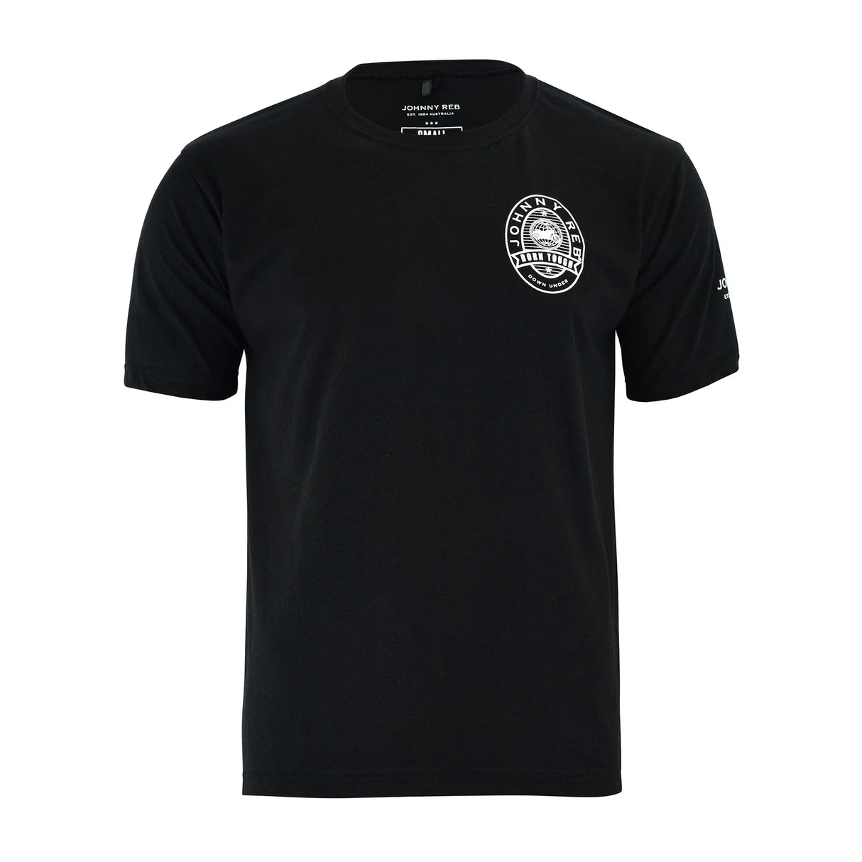 Johnny Reb Men's Chest Logo T-Shirt - Black
