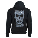 Johnny Reb Men's Aussie Skull Full-Zip Hoodie - Black