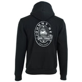Johnny Reb Men's Distressed Logo Full-Zip Hoodie - Black