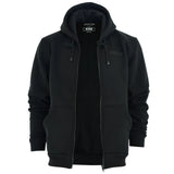 Johnny Reb Men's Distressed Logo Full-Zip Hoodie - Black