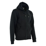 Johnny Reb Men's Distressed Logo Full-Zip Hoodie - Black