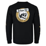 Johnny Reb Men's Skull True Blue Long Sleeve T-Shirt -  Black/Gold