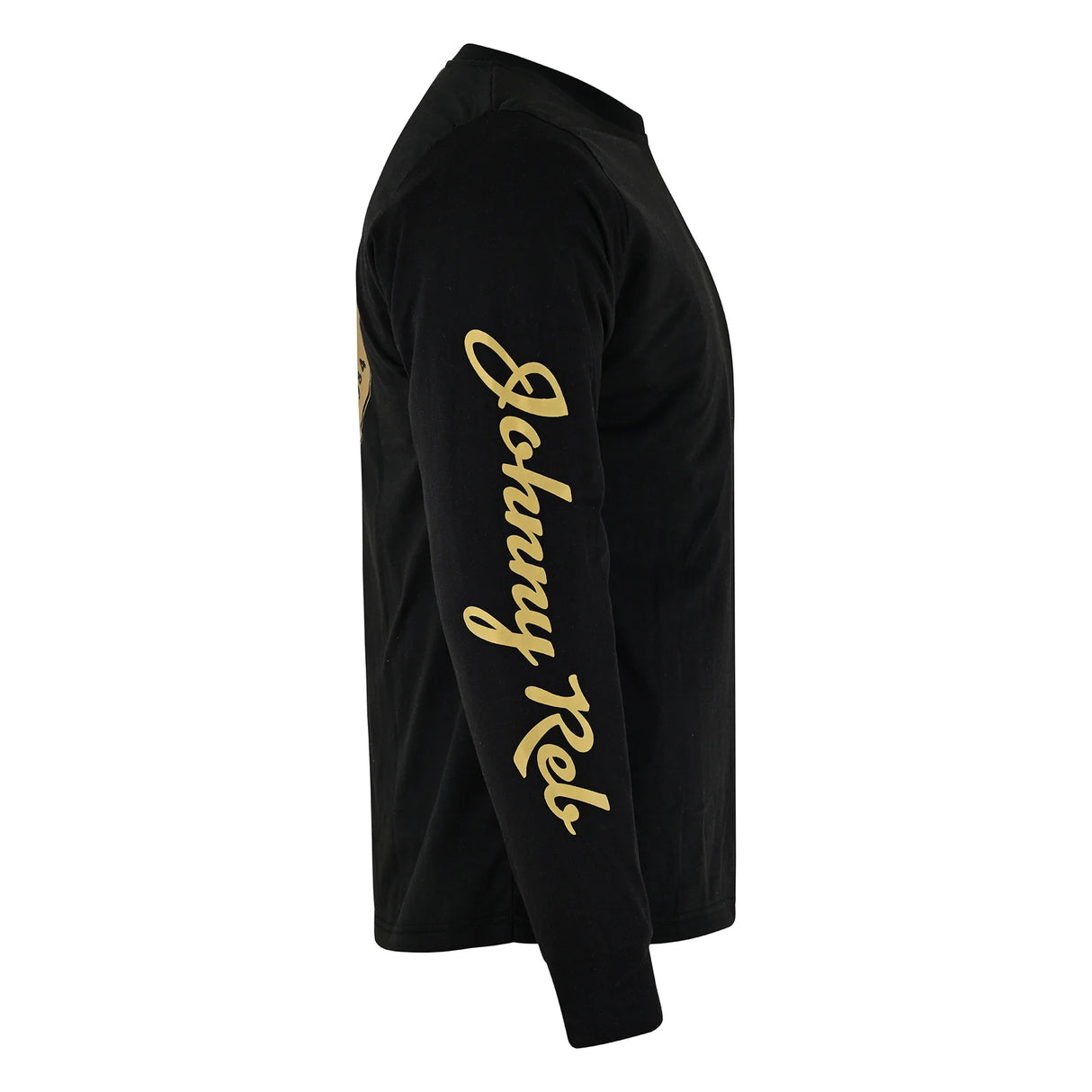 Johnny Reb Men's Skull True Blue Long Sleeve T-Shirt -  Black/Gold