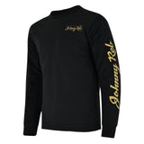 Johnny Reb Men's Skull True Blue Long Sleeve T-Shirt -  Black/Gold
