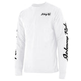 Johnny Reb Men's Skull True Blue Long Sleeve T-Shirt -  White/Black