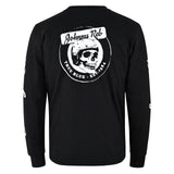 Johnny Reb Men's Skull True Blue Long Sleeve T-Shirt -  Black/White