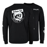 Johnny Reb Men's Skull True Blue Long Sleeve T-Shirt -  Black/White