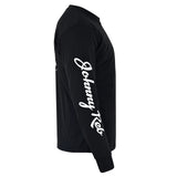 Johnny Reb Men's Skull True Blue Long Sleeve T-Shirt -  Black/White