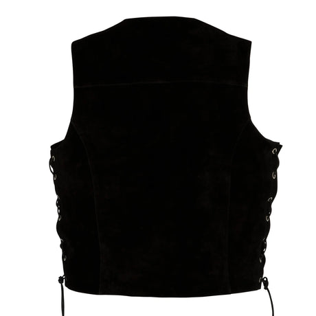 Johnny Reb Men's Longreach Suede Vest - Black