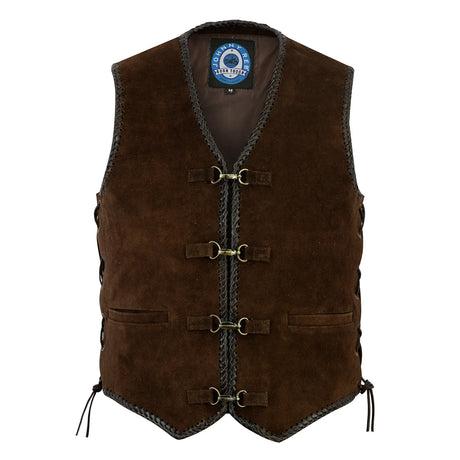 Johnny Reb Men's Gillies Suede Vest - Brown