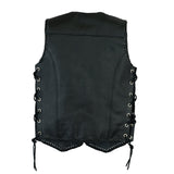 Johnny Reb Kid's Capricorn Leather Vest - Black