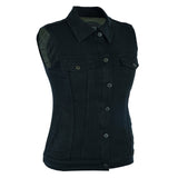 Johnny Reb Women's Glenbrook Protective Denim Vest - Black