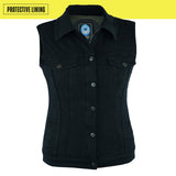 Johnny Reb Women's Glenbrook Protective Denim Vest - Black