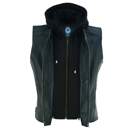 Johnny Reb Men's Hawkesbury Leather Vest - Black