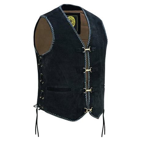Johnny Reb Men's '1984' Lightning Ridge Vest - Black/Gold