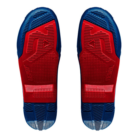 Leatt 4.5/5.5 Boot Outer Sole - Blue / Red [Pair]