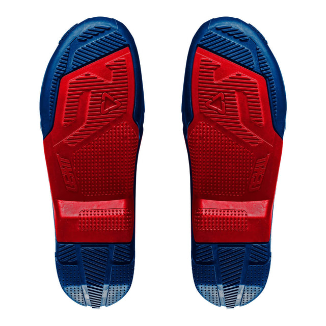 Leatt 4.5/5.5 Boot Outer Sole - Blue / Red [Pair]