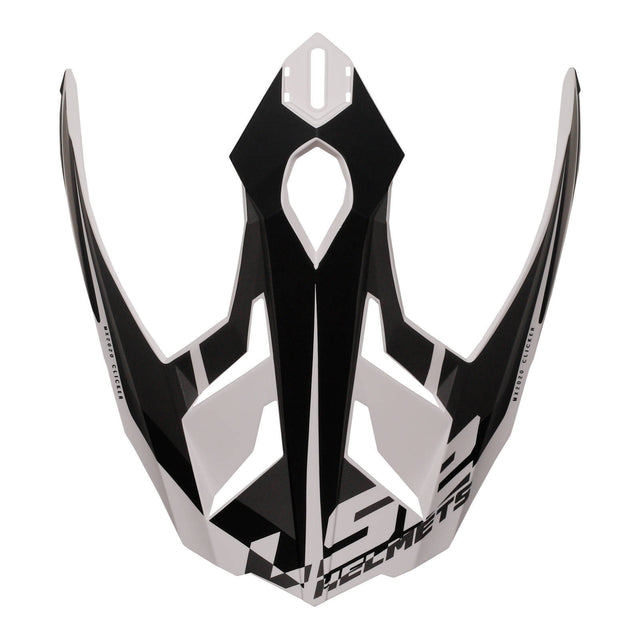 LS2 MX701 Alter Helmet Peak - Matte Black White