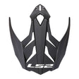 LS2 MX701 Helmet Peak - Matte Black