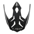 LS2 MX701 Helmet Peak - Gloss Black