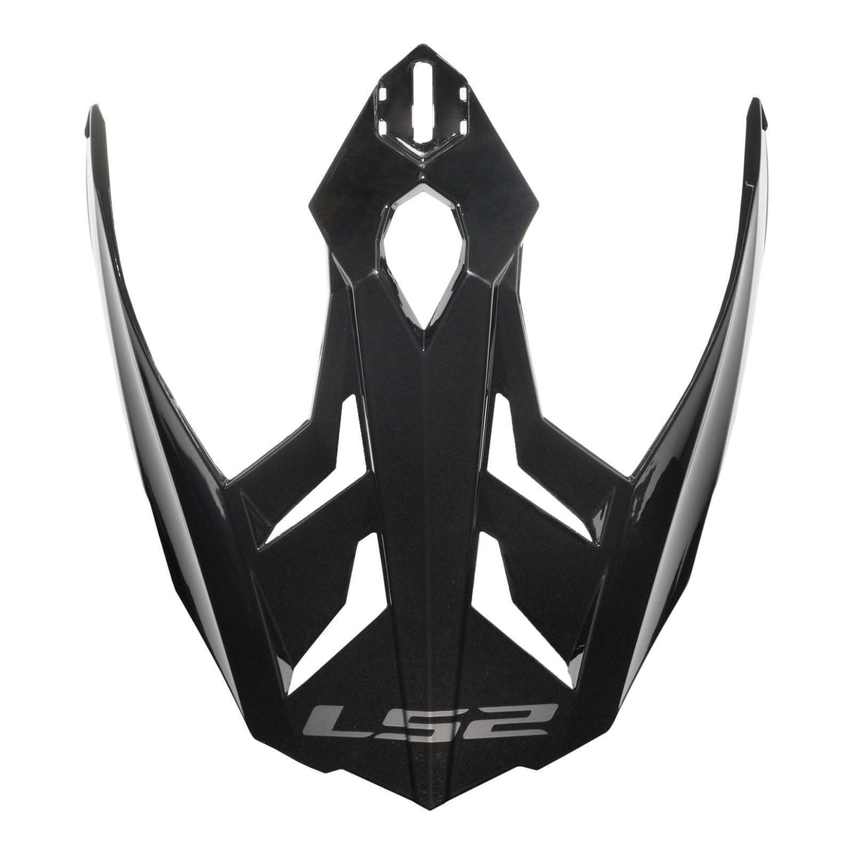 LS2 MX701 Helmet Peak - Gloss Black