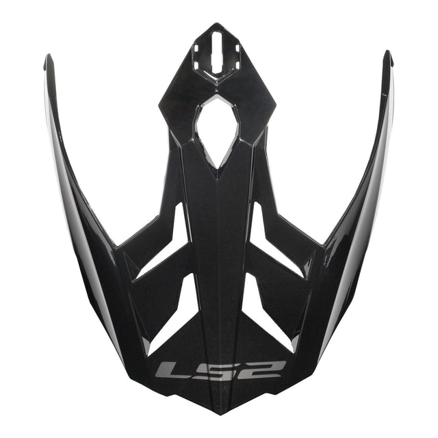 LS2 MX701 Helmet Peak - Gloss Black
